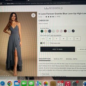 Graduation Dress/ Bridesmaids Dress